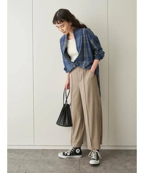 AMERICAN HOLIC（アメリカンホリック）の「センタータックドロストパンツ ＊（その他パンツ・レディース・ネイビー/ブラウン/モカ・M/L）」の14枚目の写真