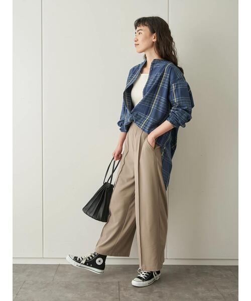 AMERICAN HOLIC（アメリカンホリック）の「センタータックドロストパンツ ＊（その他パンツ・レディース・ネイビー/ブラウン/モカ・M/L）」の15枚目の写真