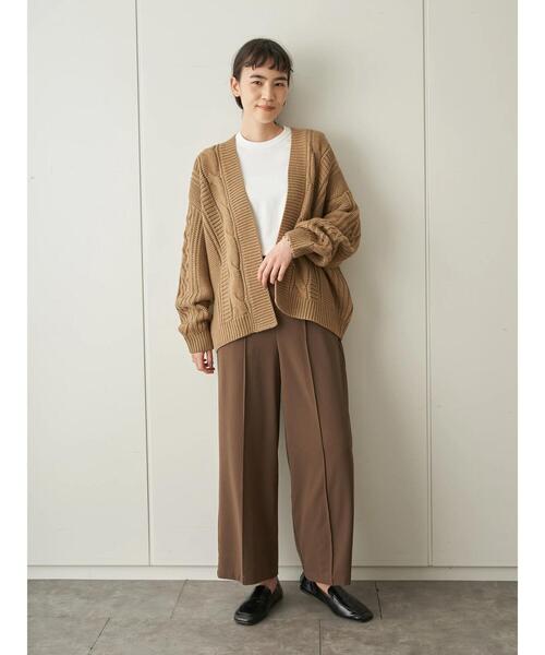 AMERICAN HOLIC（アメリカンホリック）の「センタータックドロストパンツ ＊（その他パンツ・レディース・ネイビー/ブラウン/モカ・M/L）」の17枚目の写真