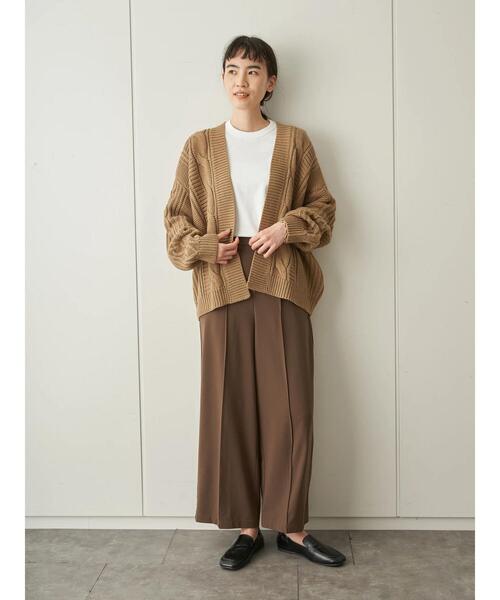 AMERICAN HOLIC（アメリカンホリック）の「センタータックドロストパンツ ＊（その他パンツ・レディース・ネイビー/ブラウン/モカ・M/L）」の18枚目の写真