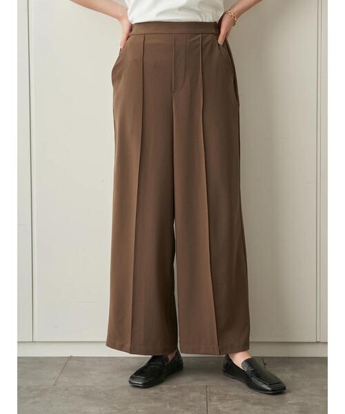AMERICAN HOLIC（アメリカンホリック）の「センタータックドロストパンツ ＊（その他パンツ・レディース・ネイビー/ブラウン/モカ・M/L）」の2枚目の写真