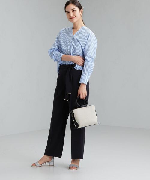 green label relaxing（グリーンレーベルリラクシング）の「[ 手洗い可能 / サラフール ]◆Ｄ ワイド パンツ -JPPSBO ◇No09◇（その他パンツ・レディース・ネイビー/ベージュ/ライトグレー・38/42/36/34/44/46/40）」の5枚目の写真