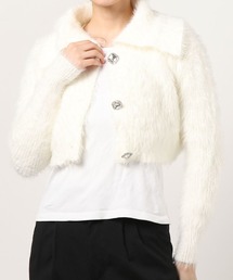 WC/ビジューボタンカーディガン