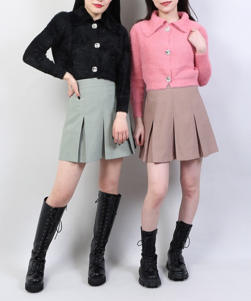 WC(ダブル シー)の「WC/ビジューボタンカーディガン(カーディガン/ボレロ・レディース・ピンク/ブラック/ホワイト・FREE)」の4枚目の写真