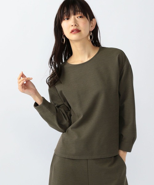 A/C DESIGN BY ALPHA CUBIC(エーシーデザインバイアルファキュービック)の「ソロテックスカノコプルオーバー(Tシャツ/カットソー・レディース・モカ/ネイビー/カーキ・M/LL/L)」の10枚目の写真