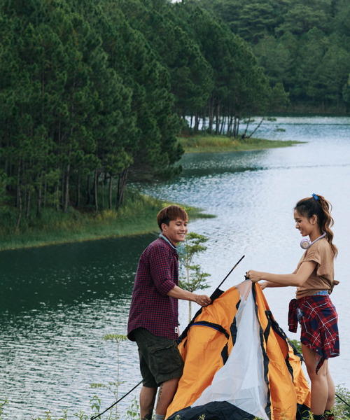 SPICE OF LIFE（スパイス オブ ライフ）の「【正規品/在庫限り】両手が使える ハンズフリー扇風機「WFan(ダブルファン) ヨガエアー」カモフラージュ（アウトドアグッズ・メンズ・カーキ・ONE SIZE）」の7枚目の写真