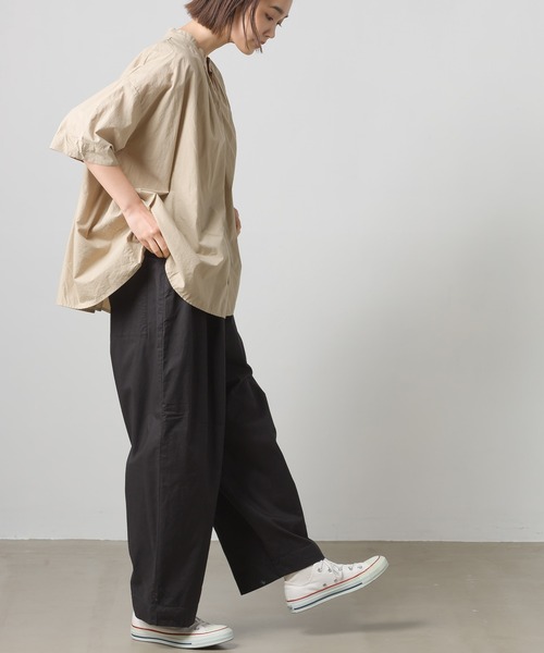 OMNES(オムネス)の「リーニエントタイプライター2枚仕立てパンツ(その他パンツ・レディース・ホワイト/ベージュ/チャコール・FREE)」の10枚目の写真