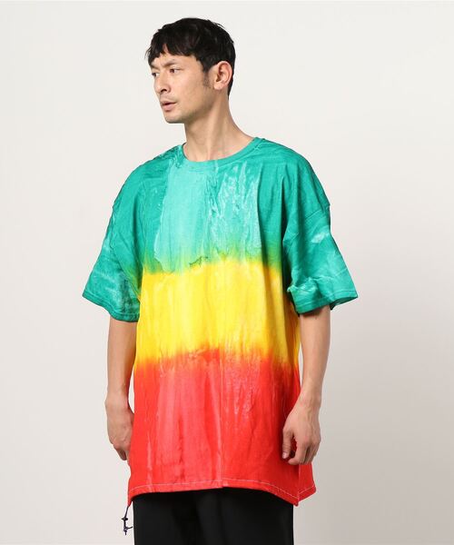 新作からSALEアイテム等お得な商品満載 20ss ジッププルオーバー ナイロン タイダイ 半袖 IG 定価22000円 ナイロンジャケット fennica(フェニカ)の「HERMOSA TIE DYE / ドローストリング タイダイ