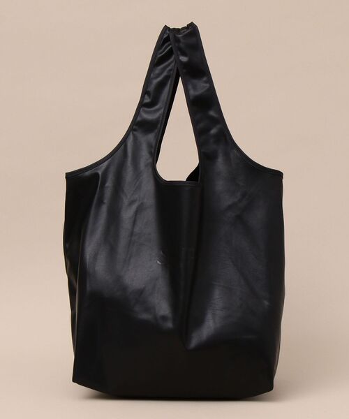 SHIPS（シップス）の「【WEB限定】SHIPS: Synthetic Leather エコバッグ（エコバッグ/サブバッグ・メンズ・ブラック/ベージュ/ネイビー・ONE SIZE）」の8枚目の写真