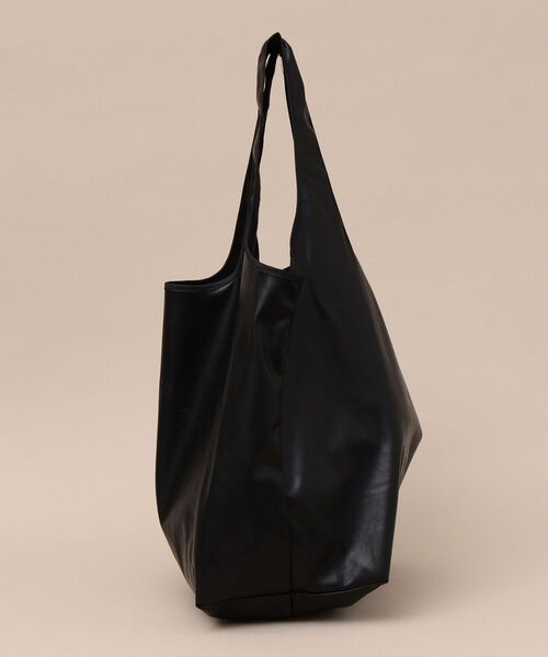 SHIPS（シップス）の「【WEB限定】SHIPS: Synthetic Leather エコバッグ（エコバッグ/サブバッグ・メンズ・ブラック/ベージュ/ネイビー・ONE SIZE）」の9枚目の写真