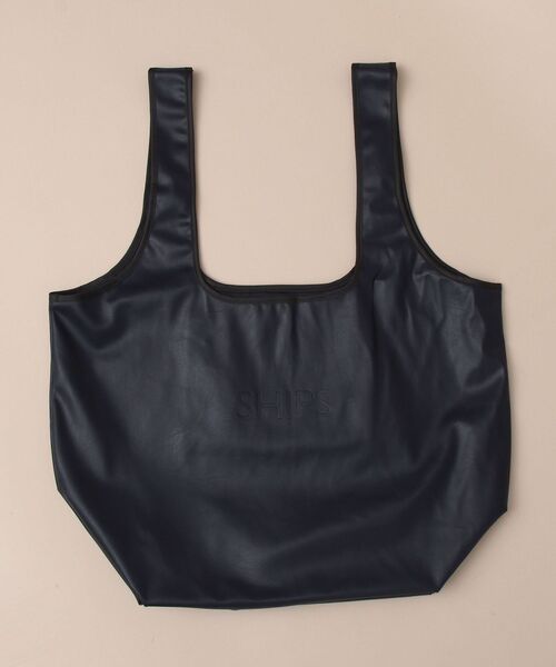 SHIPS（シップス）の「【WEB限定】SHIPS: Synthetic Leather エコバッグ（エコバッグ/サブバッグ・メンズ・ブラック/ベージュ/ネイビー・ONE SIZE）」の18枚目の写真