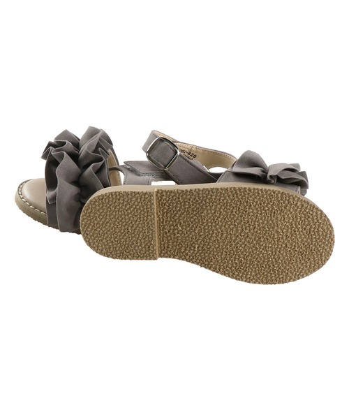 BRANSHES（ブランシェス）の「フリルサンダル（サンダル・キッズ・キャメル/フューシャピンク/ブラック/ライトグレー/ベージュ・17cm/18cm/20cm/19cm/15cm/16cm/21cm/14cm）」の8枚目の写真