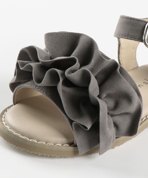 BRANSHES（ブランシェス）の「フリルサンダル（サンダル・キッズ・キャメル/フューシャピンク/ブラック/ライトグレー/ベージュ・17cm/18cm/20cm/19cm/15cm/16cm/21cm/14cm）」の13枚目の写真