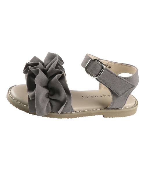 BRANSHES（ブランシェス）の「フリルサンダル（サンダル・キッズ・キャメル/フューシャピンク/ブラック/ライトグレー/ベージュ・17cm/18cm/20cm/19cm/15cm/16cm/21cm/14cm）」の18枚目の写真