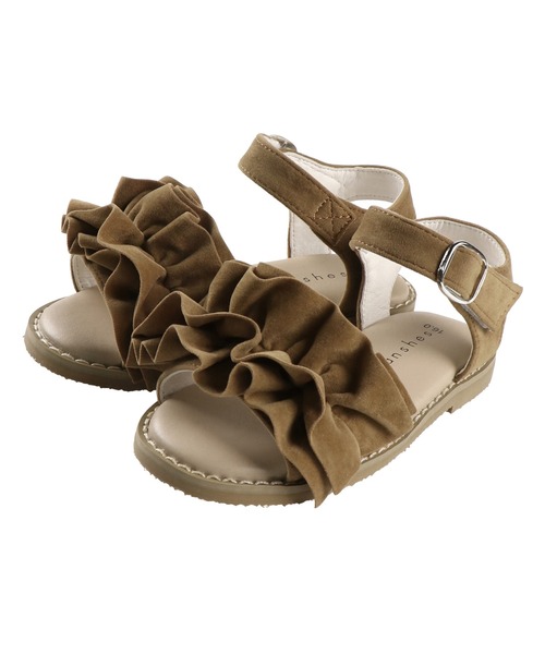 BRANSHES（ブランシェス）の「フリルサンダル（サンダル・キッズ・キャメル/フューシャピンク/ブラック/ライトグレー/ベージュ・17cm/18cm/20cm/19cm/15cm/16cm/21cm/14cm）」の14枚目の写真