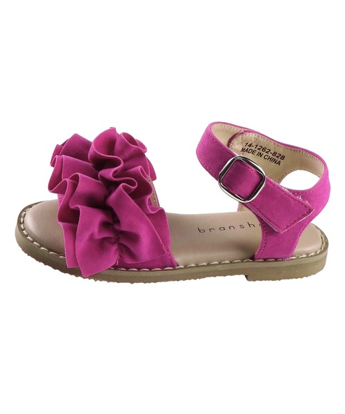 BRANSHES（ブランシェス）の「フリルサンダル（サンダル・キッズ・キャメル/フューシャピンク/ブラック/ライトグレー/ベージュ・17cm/18cm/20cm/19cm/15cm/16cm/21cm/14cm）」の10枚目の写真