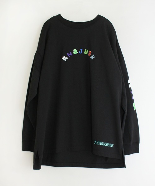 RNA（アールエヌエー）の「M1610 ＲＮＡ ＪＵＮＫロンＴ（Tシャツ/カットソー・レディース・ブラック/ベージュ/ラベンダー・MEDIUM）」の13枚目の写真