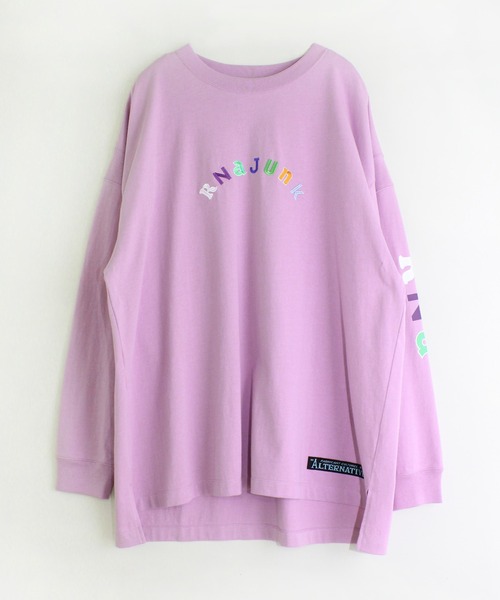 RNA（アールエヌエー）の「M1610 ＲＮＡ ＪＵＮＫロンＴ（Tシャツ/カットソー・レディース・ブラック/ベージュ/ラベンダー・MEDIUM）」の15枚目の写真