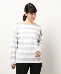 Te chichi | 鹿の子ボーダープルオーバー(Tシャツ/カットソー)