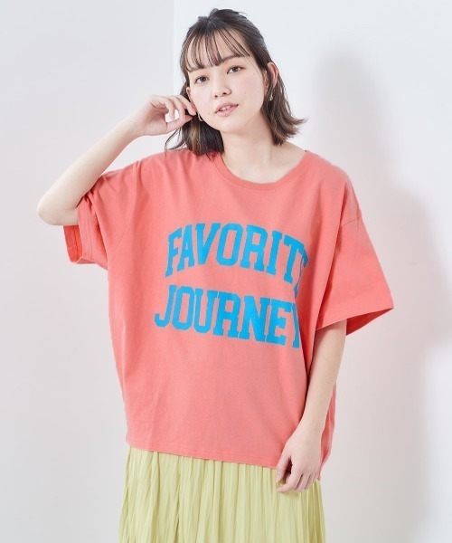 cepo(セポ)の「ネオンカラー ロゴタックTee(Tシャツ/カットソー・レディース・ブラック系/グレー系/オフホワイト/ピンク系・M)」の4枚目の写真