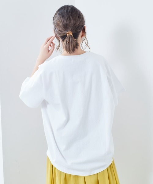 cepo(セポ)の「ネオンカラー ロゴタックTee(Tシャツ/カットソー・レディース・ブラック系/グレー系/オフホワイト/ピンク系・M)」の7枚目の写真
