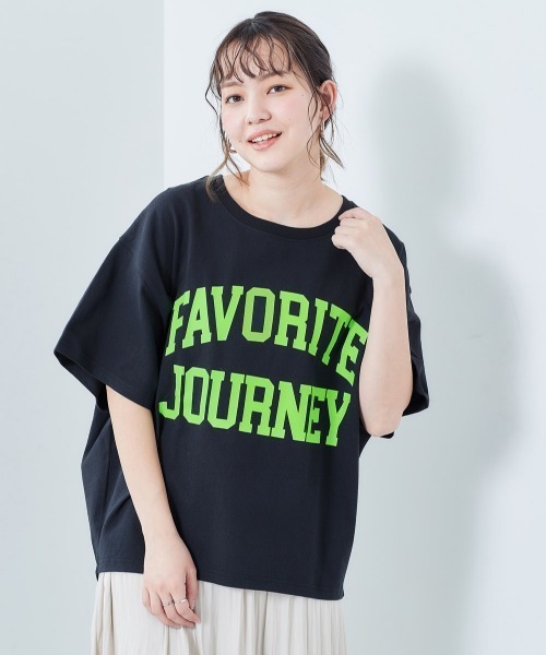 cepo(セポ)の「ネオンカラー ロゴタックTee(Tシャツ/カットソー・レディース・ブラック系/グレー系/オフホワイト/ピンク系・M)」の12枚目の写真