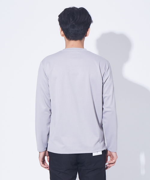ABAHOUSE GRAY(アバハウスグレイ)の「【展開店舗限定】ポンチ パネル 切替 長袖 Tシャツ(Tシャツ/カットソー・メンズ・ホワイト/ネイビー/グレー・46/48)」の6枚目の写真