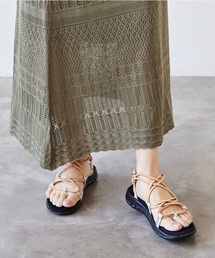 JELLY BEANS | コードストラップフラットサンダル(211-30202)JELLY BEANS(ジェリービーンズ)(サンダル)