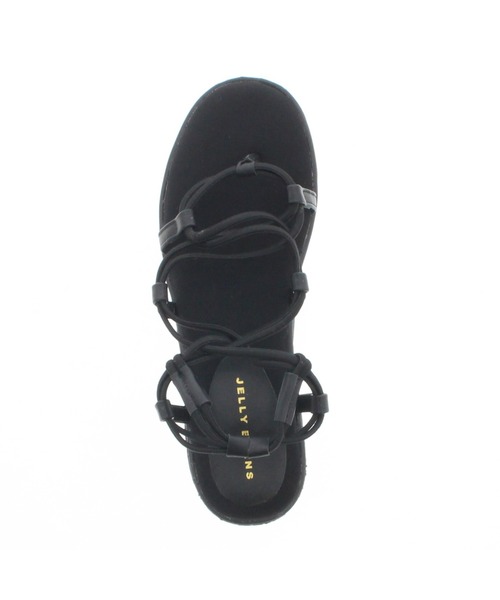 JELLY BEANS（ジェリービーンズ）の「コードストラップフラットサンダル(211-30202)JELLY BEANS(ジェリービーンズ)（サンダル・レディース・カーキ/ブラック/ベージュ・M/L/S）」の8枚目の写真