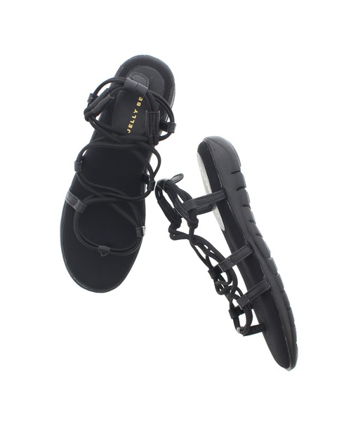 JELLY BEANS（ジェリービーンズ）の「コードストラップフラットサンダル(211-30202)JELLY BEANS(ジェリービーンズ)（サンダル・レディース・カーキ/ブラック/ベージュ・M/L/S）」の12枚目の写真