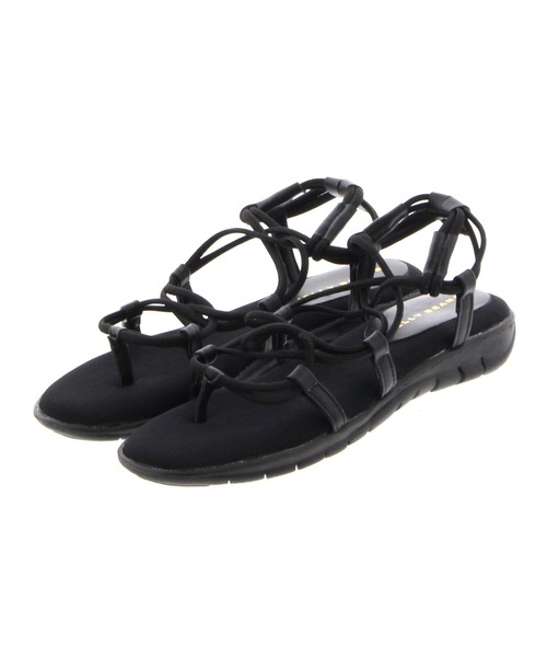 JELLY BEANS（ジェリービーンズ）の「コードストラップフラットサンダル(211-30202)JELLY BEANS(ジェリービーンズ)（サンダル・レディース・カーキ/ブラック/ベージュ・M/L/S）」の4枚目の写真