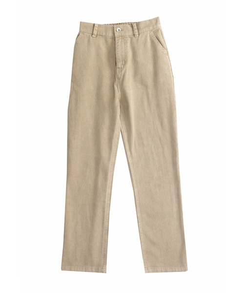 ＡＮＤＪ（アンドジェイ）の「ウォッシュ加工ハイウエストストレートデニムパンツ（デニムパンツ・レディース・ベージュ/アイボリー/ミント・M）」の17枚目の写真