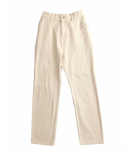 ＡＮＤＪ（アンドジェイ）の「ウォッシュ加工ハイウエストストレートデニムパンツ（デニムパンツ・レディース・ベージュ/アイボリー/ミント・M）」の18枚目の写真