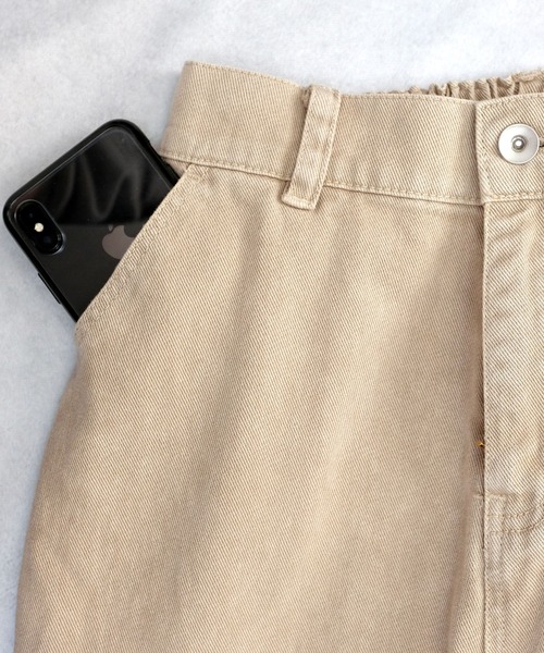 ＡＮＤＪ（アンドジェイ）の「ウォッシュ加工ハイウエストストレートデニムパンツ（デニムパンツ・レディース・ベージュ/アイボリー/ミント・M）」の20枚目の写真