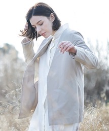 CHRONE（クロネ）の「CHRONE borderless no-collar jacket -female-（ノーカラージャケット）」