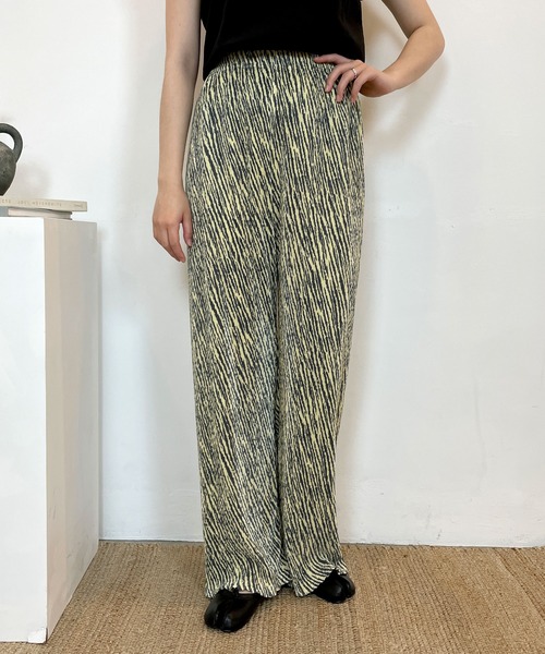 CEMONEMO（セモネモ）の「マルチパターン プリーツ イージーパンツ（その他パンツ・レディース・ブラック/ブルー/アイボリー/その他2/その他1/その他4/その他3・FREE）」の7枚目の写真