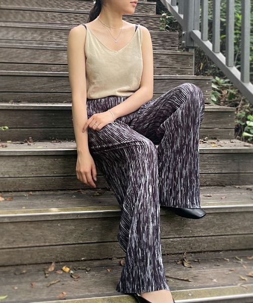 CEMONEMO（セモネモ）の「マルチパターン プリーツ イージーパンツ（その他パンツ・レディース・ブラック/ブルー/アイボリー/その他2/その他1/その他4/その他3・FREE）」の8枚目の写真