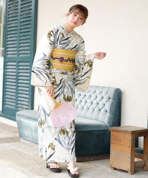 選べる浴衣3点セット　utatane和歌山染工D