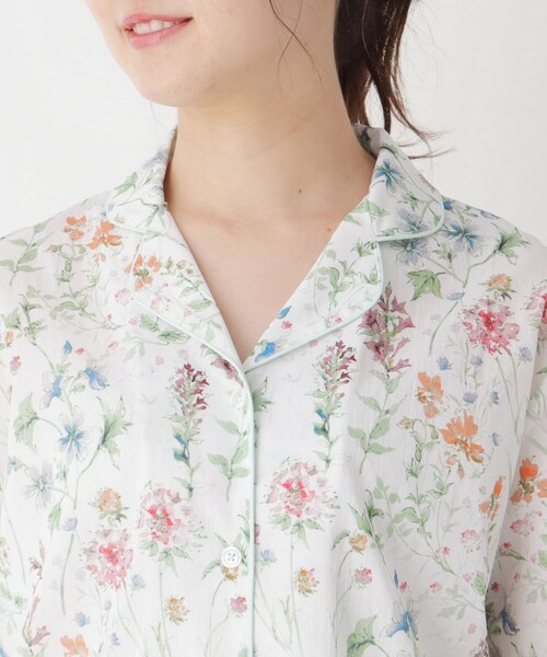 セール】コットン（綿）フラワーパジャマ（ルームウェア/パジャマ