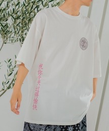 SIDEWAY STANCE | 【SIDEWAY STANCE】チャイニーズ＆サークルロゴ プリント 半袖Tシャツ(Tシャツ/カットソー)
