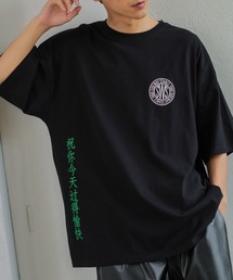 SIDEWAY STANCE | 【SIDEWAY STANCE】チャイニーズ＆サークルロゴ プリント 半袖Tシャツ(Tシャツ/カットソー)