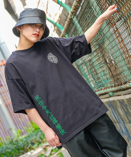 SIDEWAY STANCE（サイドウェイスタンス）の「【SIDEWAY STANCE】チャイニーズ＆サークルロゴ プリント 半袖Tシャツ（Tシャツ/カットソー・メンズ・ホワイト/ブラック・X-LARGE/MEDIUM/LARGE）」の7枚目の写真
