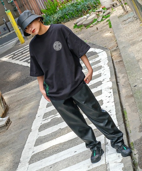 SIDEWAY STANCE（サイドウェイスタンス）の「【SIDEWAY STANCE】チャイニーズ＆サークルロゴ プリント 半袖Tシャツ（Tシャツ/カットソー・メンズ・ホワイト/ブラック・X-LARGE/MEDIUM/LARGE）」の9枚目の写真