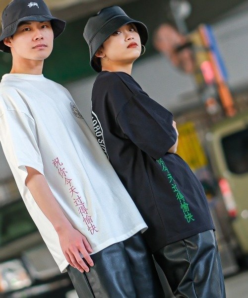 SIDEWAY STANCE（サイドウェイスタンス）の「【SIDEWAY STANCE】チャイニーズ＆サークルロゴ プリント 半袖Tシャツ（Tシャツ/カットソー・メンズ・ホワイト/ブラック・X-LARGE/MEDIUM/LARGE）」の11枚目の写真