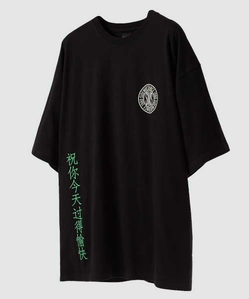 SIDEWAY STANCE（サイドウェイスタンス）の「【SIDEWAY STANCE】チャイニーズ＆サークルロゴ プリント 半袖Tシャツ（Tシャツ/カットソー・メンズ・ホワイト/ブラック・X-LARGE/MEDIUM/LARGE）」の15枚目の写真