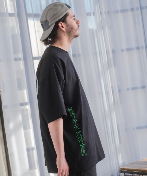 SIDEWAY STANCE（サイドウェイスタンス）の「【SIDEWAY STANCE】チャイニーズ＆サークルロゴ プリント 半袖Tシャツ（Tシャツ/カットソー・メンズ・ホワイト/ブラック・X-LARGE/MEDIUM/LARGE）」の22枚目の写真