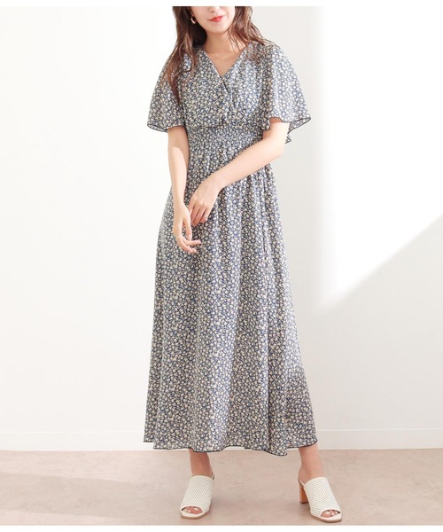 CHILLE（チル）の「レトロフラワープリントワンピース