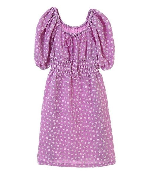 Candy Stripper（キャンディストリッパー）の「FLORAL SHIRRING ワンピース（ワンピース・レディース・ピンク/イエロー/ライトブルー・2）」の8枚目の写真