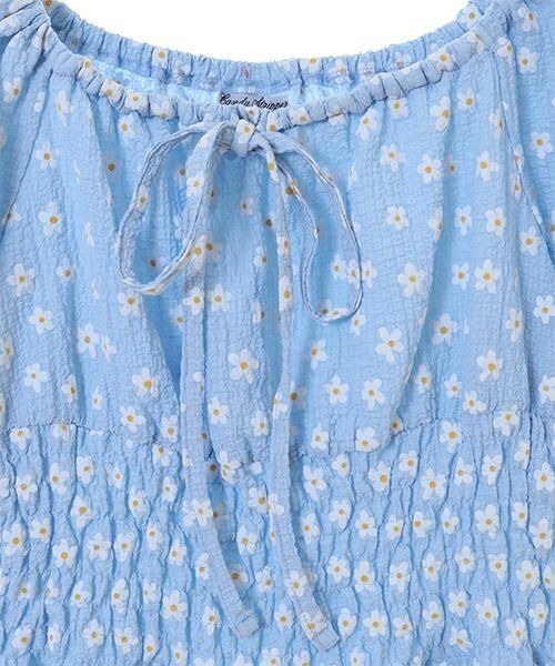 Candy Stripper（キャンディストリッパー）の「FLORAL SHIRRING ワンピース（ワンピース・レディース・ピンク/イエロー/ライトブルー・2）」の11枚目の写真