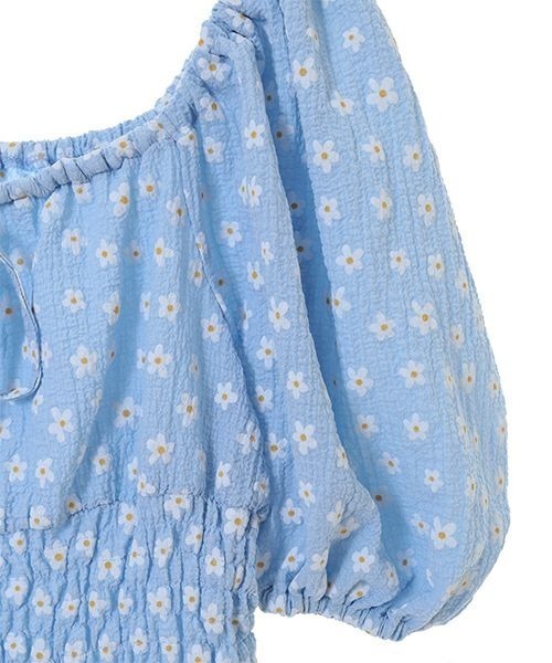 Candy Stripper（キャンディストリッパー）の「FLORAL SHIRRING ワンピース（ワンピース・レディース・ピンク/イエロー/ライトブルー・2）」の12枚目の写真